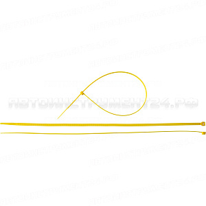 Кабельные стяжки желтые КС-Ж1, 4.8 x 400 мм, 100 шт, нейлоновые, ЗУБР Профессионал