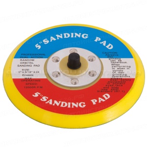 Круг для профессиональной шлифмашинки с липучкой 5" D=125мм, M8*1.0, 5/16"x24 (12000R.P.M.)
