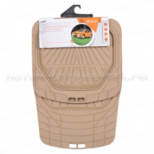 Ковры в салон с выс. бортиком, ПВХ, универсальные, бежевые, компл. 4 шт. AIRLINE, ACM-RM-09