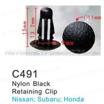 Клипса для крепления внутренней обшивки а/м Хонда пластиковая (100шт/уп.) Forsage клипса F-C491(Honda)