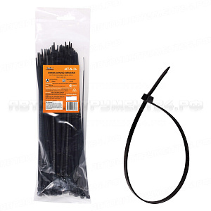 Стяжки (хомуты) кабельные 3,6*250 мм, пластиковые, черные, 100 шт. AIRLINE, ACT-N-24
