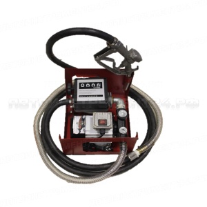 Насос перекачки топлива, станция со счетчиком, пистолетом и шлангом 220V электро 60 л/мин, 550Вт, 2.5А