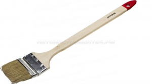 Кисть радиаторная STAYER "EURO", светлая натуральная щетина, деревянная ручка, 63мм