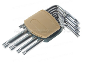 Набор ключей RF-5151 TORX Г-образных, 15пр.(Т6- Т10,Т15,Т20,Т25,Т27,Т30,Т40,Т45,Т50,Т55,Т60)в пластиковом держателе ROCKFORCE /1