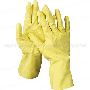 DEXX перчатки латексные хозяйственно-бытовые, размер S.