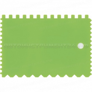 Шпатель для клея, пластмассовый, 90 х 130 мм, зубчатый. СИБРТЕХ