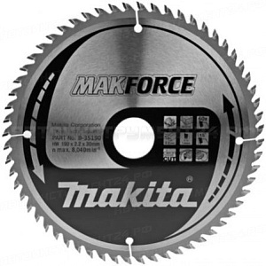 Пильный диск по дереву Makita B-35190 (B-08551)