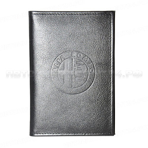 Бумажник водителя БВЛ5Л-20 BLACK натуральная кожа "ALFA ROMEO" (в коробке) АВТОСТОП /1