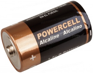 Батарейка щелочная, 1,5 В, тип D, 2 шт.