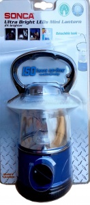 Фонарь переносной влагонепроницаемый с регулировкой яркости Sonca Japanioche Nichia LED (4хАА/R6/UM3)в блистере Sonca 425AV