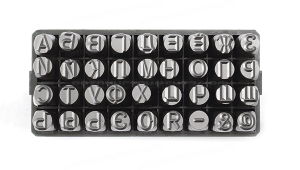 Набор клейм буквенных кириллица 6 мм