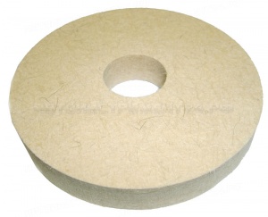 Диск войлочный станочный 125х20х32мм Premium БЕЛЫЙ 35566