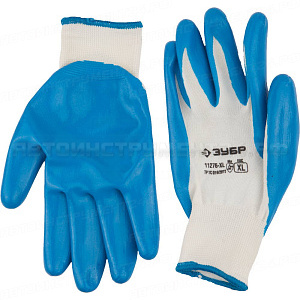 Перчатки ЗУБР "МАСТЕР" маслостойкие для точных работ, с нитриловым покрытием, размер XL (10)