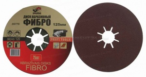 Диск фибровый 125мм р60, 25шт. 35772