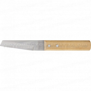 Нож хозяйственный, многоцелевой, деревянная рукоятка. Сибртех