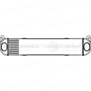 ОНВ (радиатор интеркулера) для автомобилей Discovery (04-)/(09-)/Range Rover Sport (05-) 2.7TD LUZAR, LRIC 1016