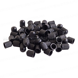 Колпачки на шинный вентиль, черные, пластик (60 шт.) AIRLINE, AVC-60-01