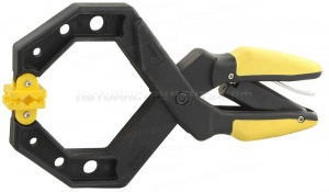 Струбцина STAYER "PROFI" ручная пластмассовая, 0 - 100мм