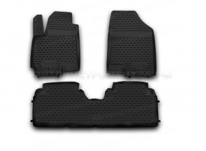 Коврики Kia Venga 2011 (3 шт.) борт. чер НЛ NLC.25.34.210h