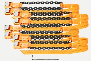 Браслеты противоскольжения R16-R21 усилен., комплект 8шт (205/55-285/85, класс цепи Т8, 6мм, до 5,0т