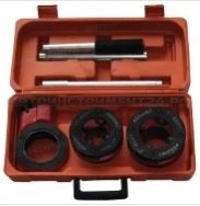 Набор Клупп ручной с трещоткой, для нарезки резьбы на трубах (1/2" - 1") 3пр. 297-1/2"-1"