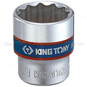 Головка торцевая стандартная двенадцатигранная 3/8";, 21 мм KING TONY 333021M