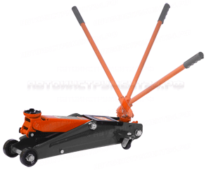 Домкрат гидравлический подкатной 3 тонны (130-410мм) с вращающейся ручкой