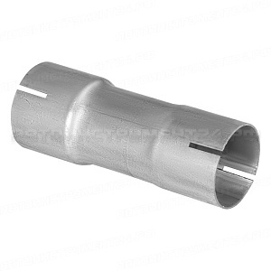 Соединитель труб глушителя под хомут d=50/d=55 L=150 (нержавеющая алюминизированная сталь) TRIALLI, EMP 5055
