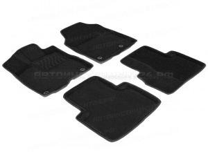 Коврики Hyundai Tucson III 2015 3D черный (Seintex) 87314