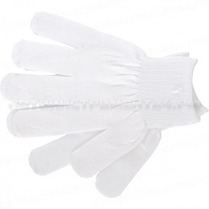 Перчатки нейлон, 13 класс, белые, XL. Россия