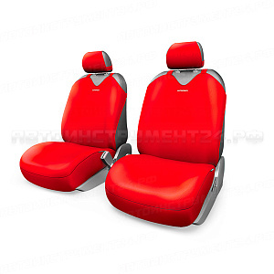 Майки R-1 SPORT PLUS, передний ряд, закрытое сиденье, полиэстер, 4 предмета, красный