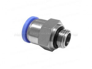 Соединитель тормозных трубок ПВХ, фитинг металлический наружная резьба PC-G М22х1,25 D=8 мм