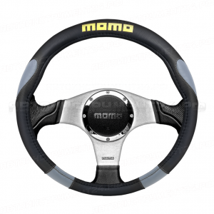 Оплётка руля "MOMO", серия "UNIVERSAL", перфорированная PU кожа, чёрн./серый,, 1/25