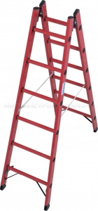 Диэлектрическая двухсторонняя стремянка 2х6 Krause STABILO, 819727