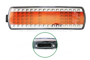 Фонарь задний LED правый с разъемом ( 5490, МАЗ, 112.08.69)