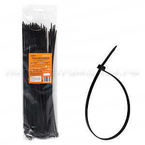 Стяжки (хомуты) кабельные 4,8*350 мм, пластиковые, черные, 100 шт. AIRLINE, ACT-N-28