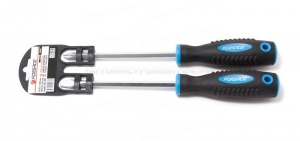 Набор отверток магнитных "Profi" 2 предмета(SL6.5х125мм; PH2х125мм)в пластиковом держателе Forsage F-7002A