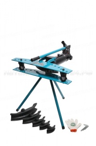 Трубогиб гидравлический ручной горизонтальный 20т (1/2", 3/4", 1", 1-1/4", 1-1/2", 2"; 2-1/2", 3"; ход поршня 250мм; 3 вида профиля) Forsage F-W3J