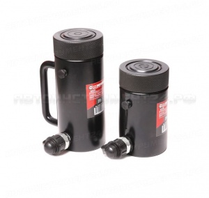 Цилиндр гидравлический с резьбовым штоком и гайкой для механической фиксации 20т (ход штока-50мм, штока-60мм,общий -83мм, L-148мм, 700bar) FORCEKRAFT FK-YG2050LS