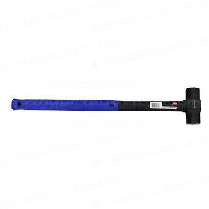 Кувалда с фиберглассовой ручкой и резиновой противоскользящей накладкой (3600г,L-680мм) Forsage F-3148LB24
