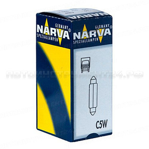 Автолампа C5W (SV8.5/8) 35мм 24V NARVA /10/200 HIT