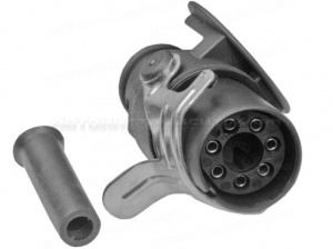 Евроразъем электрический АБС JC-129-7 7 полюсной вилка, шт