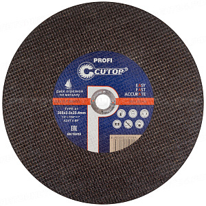 Профессиональный диск отрезной по металлу Т41-355 х 3,5 х 25,4 (5/25), Cutop Profi