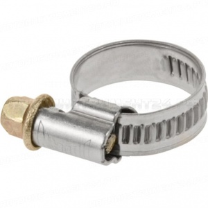 Хомут металлический TITAN 16-27 мм (нерж.сталь) кратно /100, шт