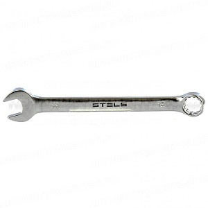 Ключ комбинированный, 13 мм, CrV, матовый хром. STELS