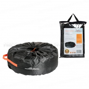 Чехлы для колес, размер R 13-17", комплект 4 шт., цвет черный/оранжевый AIRLINE, AO-WC-10