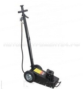 Домкрат RF-1600-6 пневмогидравлический подкатной в компл со сменными надставками-удлинителями 22т (h min-225mm, h max-430mm) ROCKFORCE /1/10/100