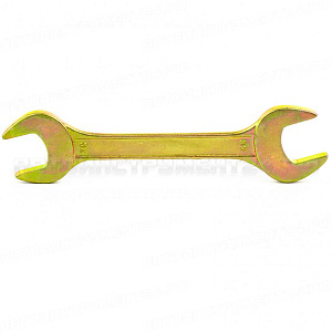 Ключ рожковый, 30 х 32 мм, желтый цинк. СИБРТЕХ