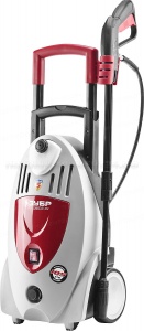 Мойка высокого давления (минимойка) электрич, ЗУБР ЗАВД-1200, макс. 105 Атм, 6 л/мин, 1200 Вт, бесщет двиг-ль, колеса, АВТО-СТОП, 5м шланга, 5м провод