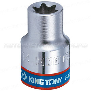 Головка торцевая TORX Е-стандарт 3/8";, Е18, L = 28 мм KING TONY 337518M